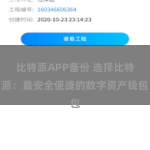 比特派APP备份 选择比特派：最安全便捷的数字资产钱包