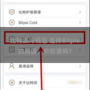 比特派冷钱包 选择Bitpie的原因，你知道吗？