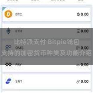 比特派支付 Bitpie钱包支持的加密货币种类及功能介绍