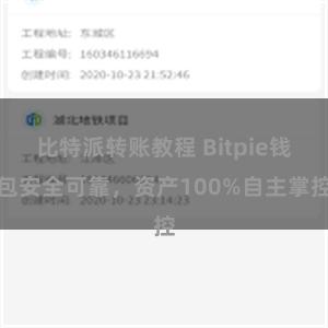 比特派转账教程 Bitpie钱包安全可靠，资产100%自主掌控