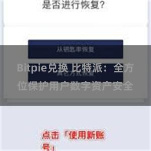 Bitpie兑换 比特派：全方位保护用户数字资产安全