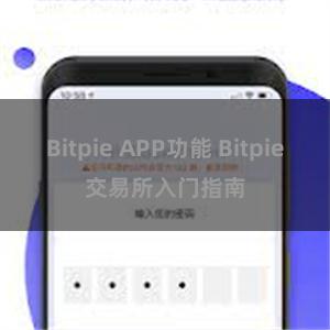 Bitpie APP功能 Bitpie交易所入门指南