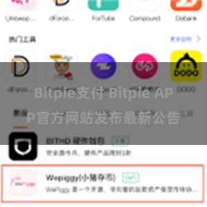 Bitpie支付 Bitpie APP官方网站发布最新公告