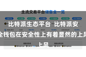 比特派生态平台  比特派安全钱包在安全性上有着显然的上风