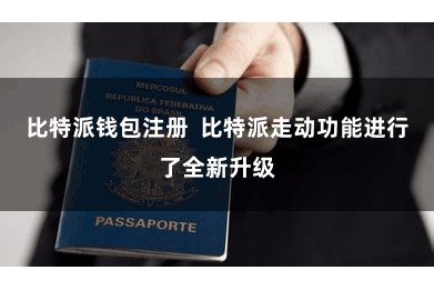 比特派钱包注册  比特派走动功能进行了全新升级